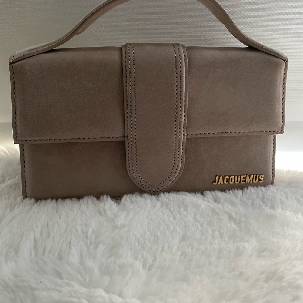 Jacquemus Beige Leather Clutch